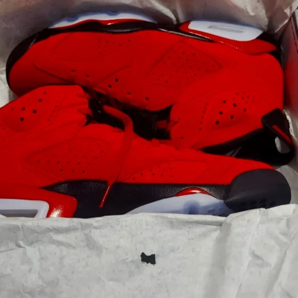 Men's Red Jordan Sneakers 6 - Picture 2 of 2